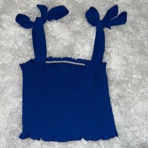 Royal Blue crop top.